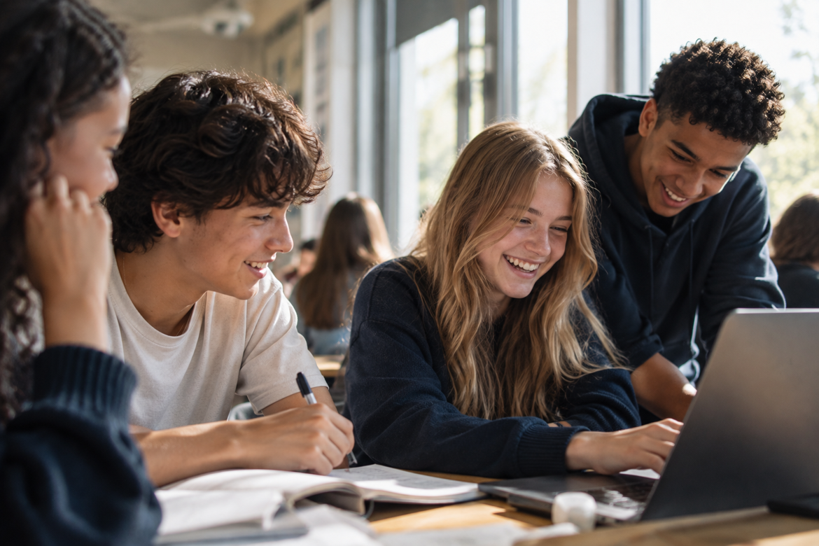 Leerlingen in de klas